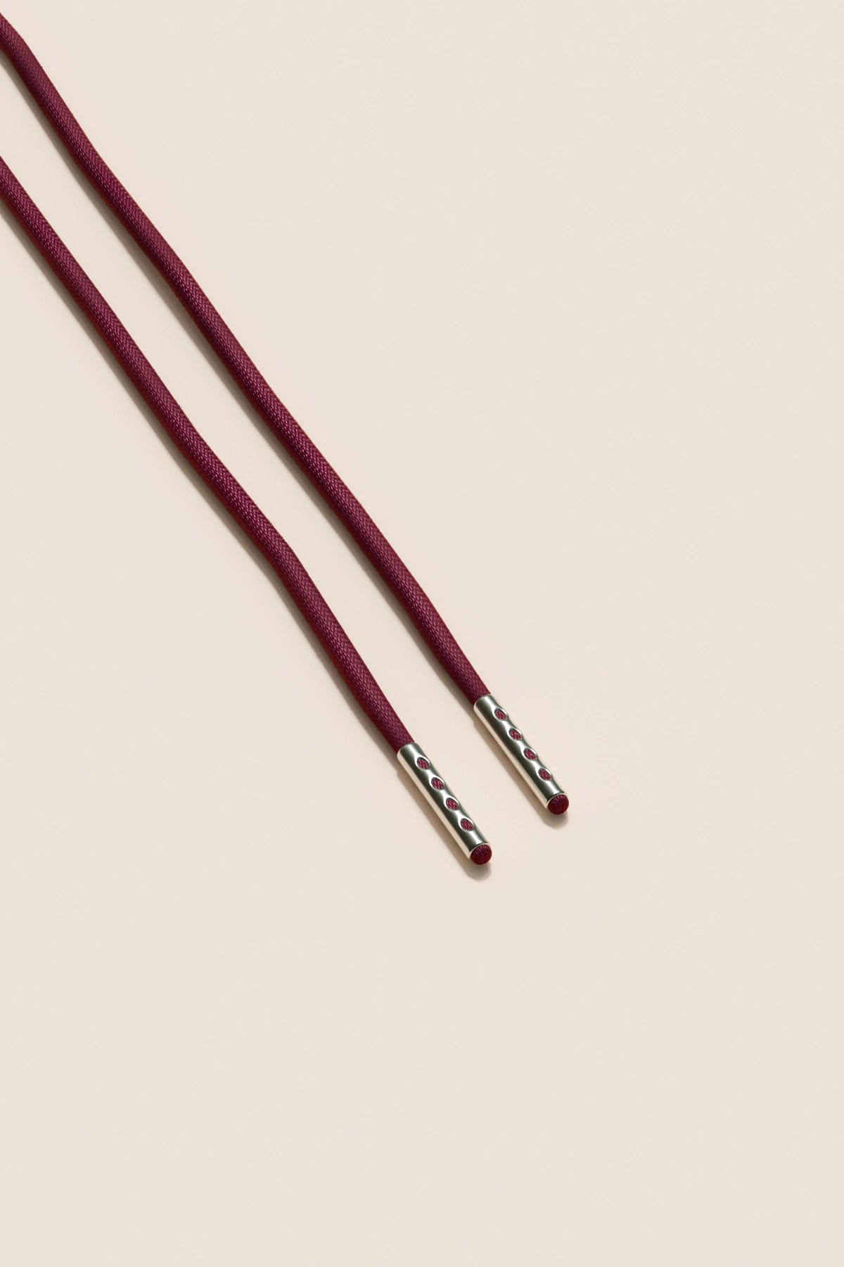 Senkels ボルドー 2.5mm ラウンドワックス靴ひも with Nickel Aglets
