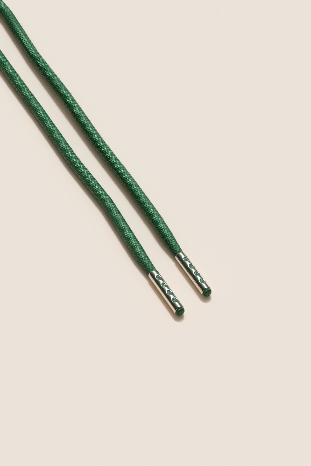 Senkels ハンターグリーン 4mm ラウンドワックス靴ひも ニッケルアグレット付き