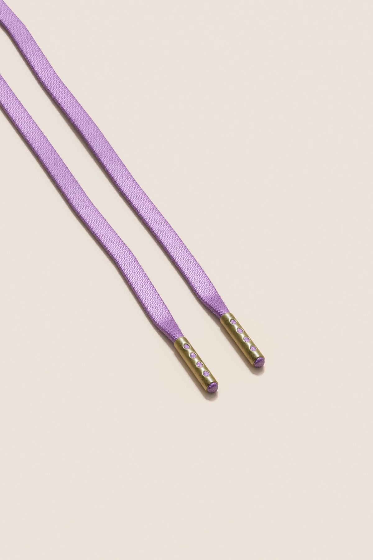 Senkels ライラック 3mm フラットワックス靴ひも with Brass Aglets