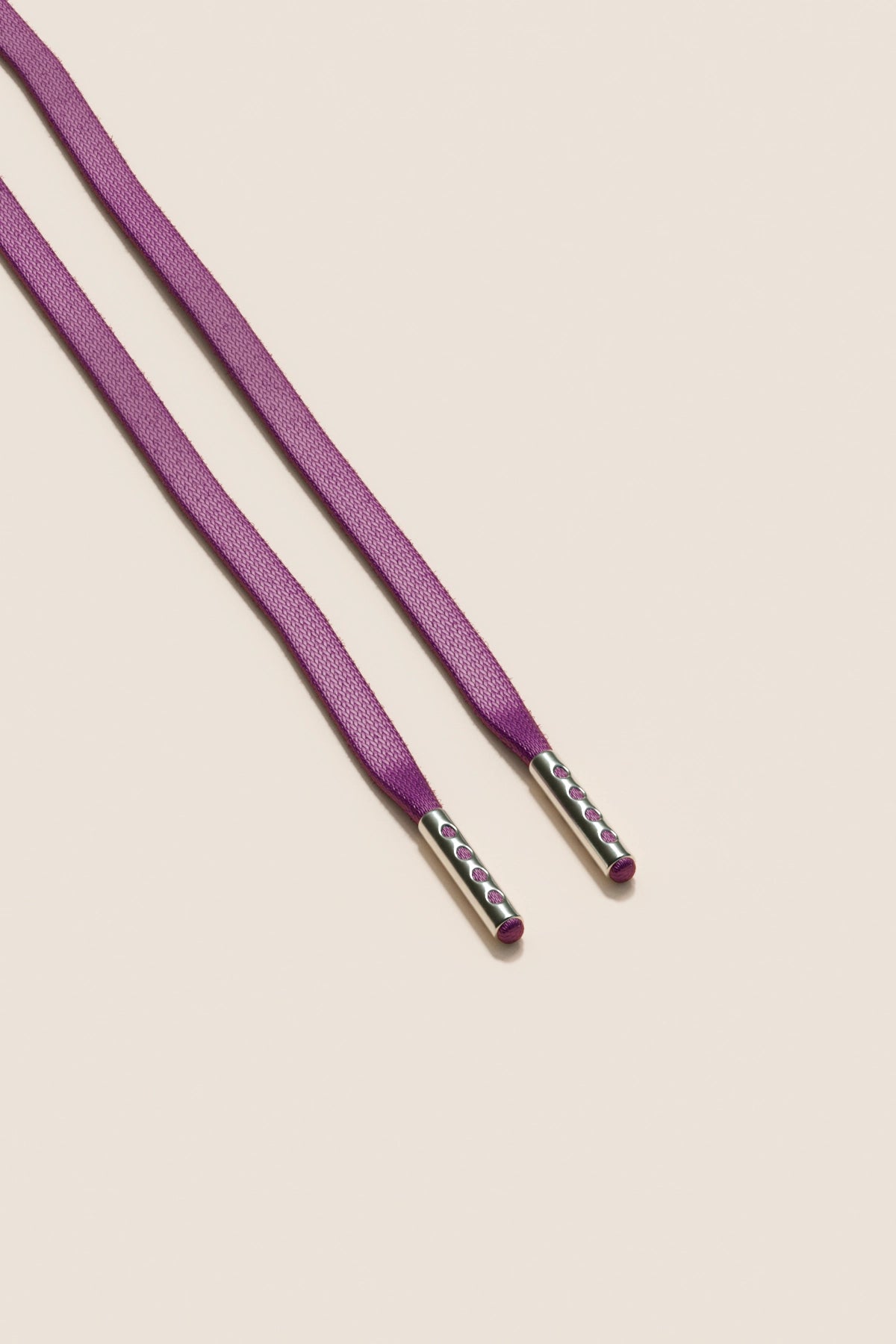 Senkels プラム 3mm フラットワックス靴ひも with Nickel Aglets