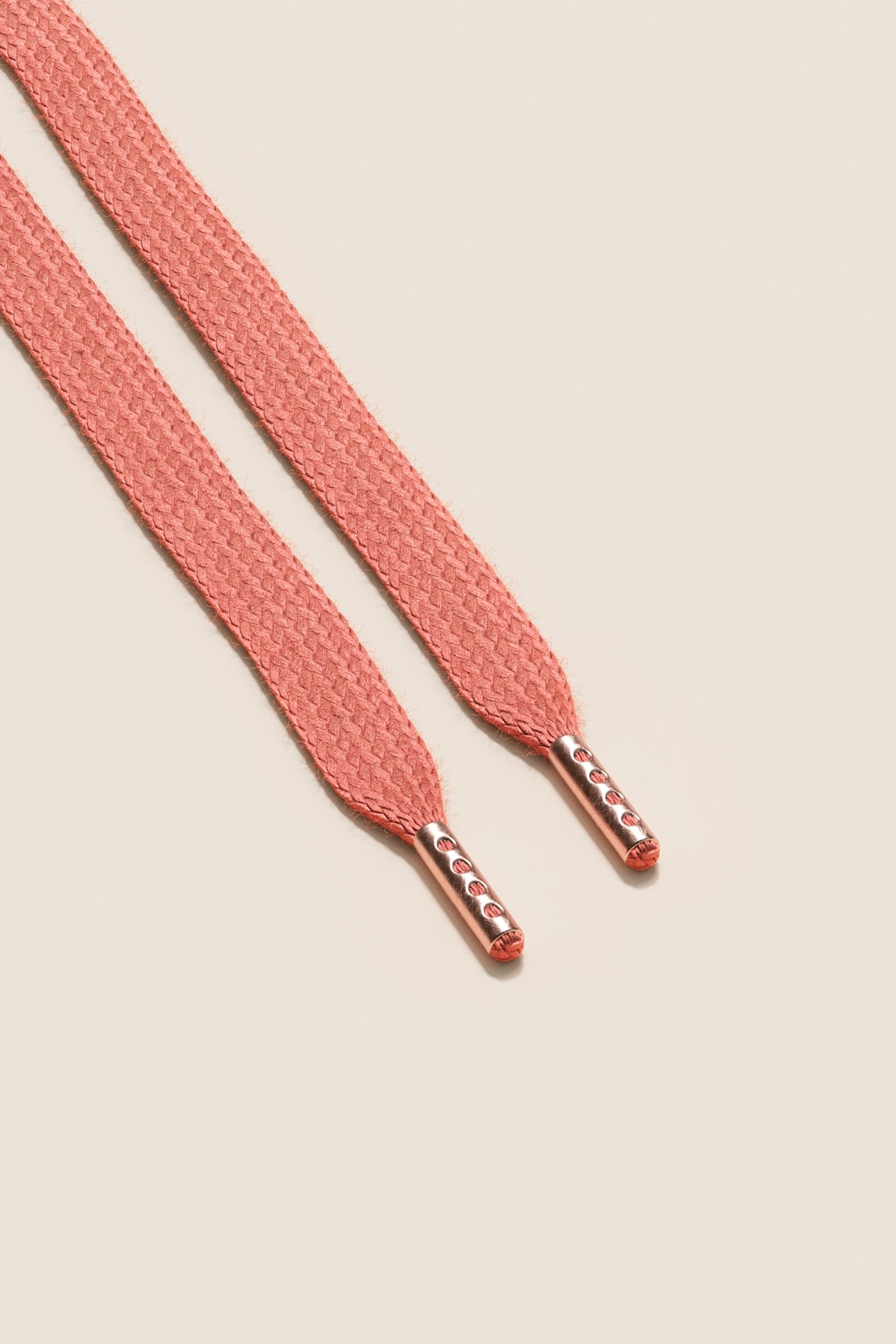 Senkels サーモン スニーカー靴ひも with Rose Gold Aglets