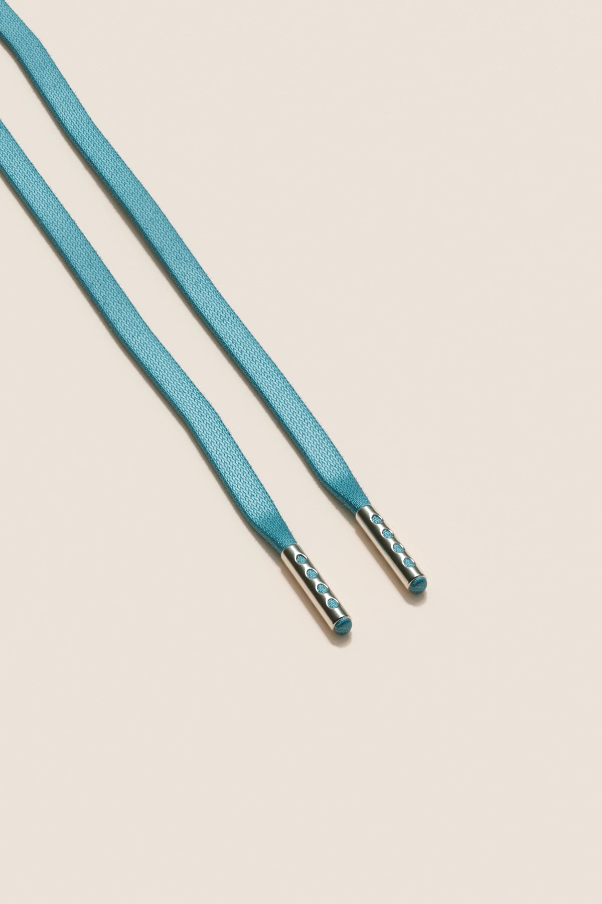 Senkels ターコイズ 3mm フラットワックス靴ひも with Nickel Aglets