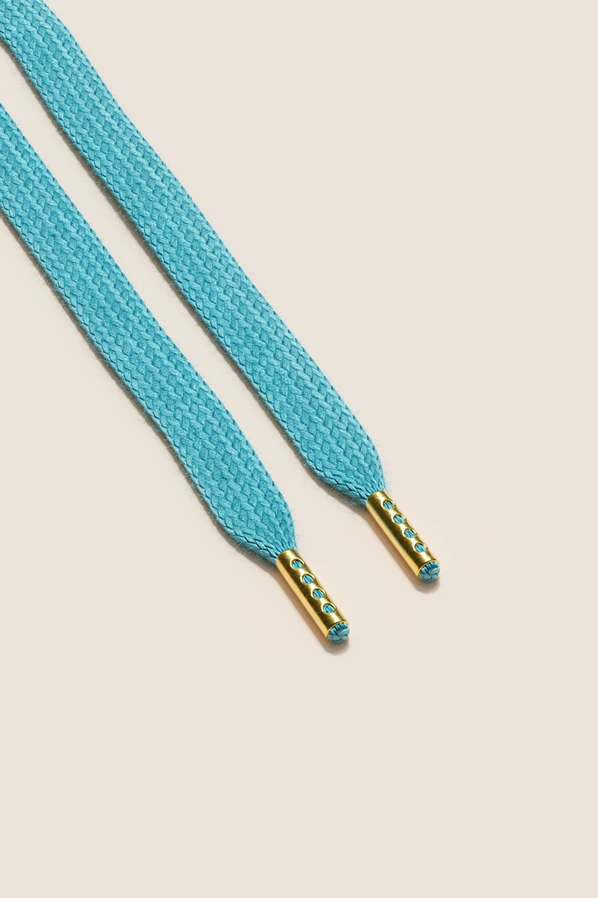 Senkels ターコイズ スニーカー靴ひも with Gold Aglets