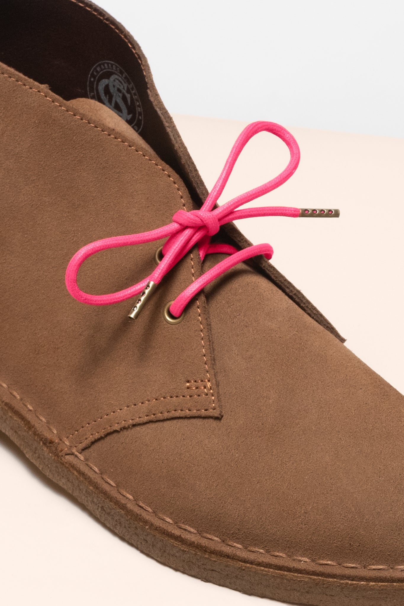 セリーズピンク - 4mm round waxed shoelaces for boots and shoes made from 100% organic cotton - Senkels