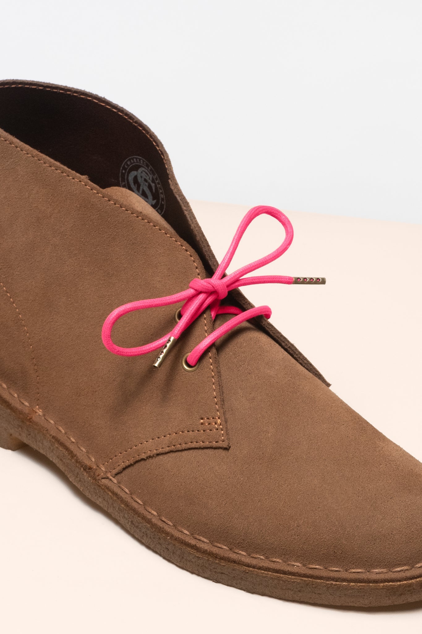 セリーズピンク - 4mm round waxed shoelaces for boots and shoes made from 100% organic cotton - Senkels