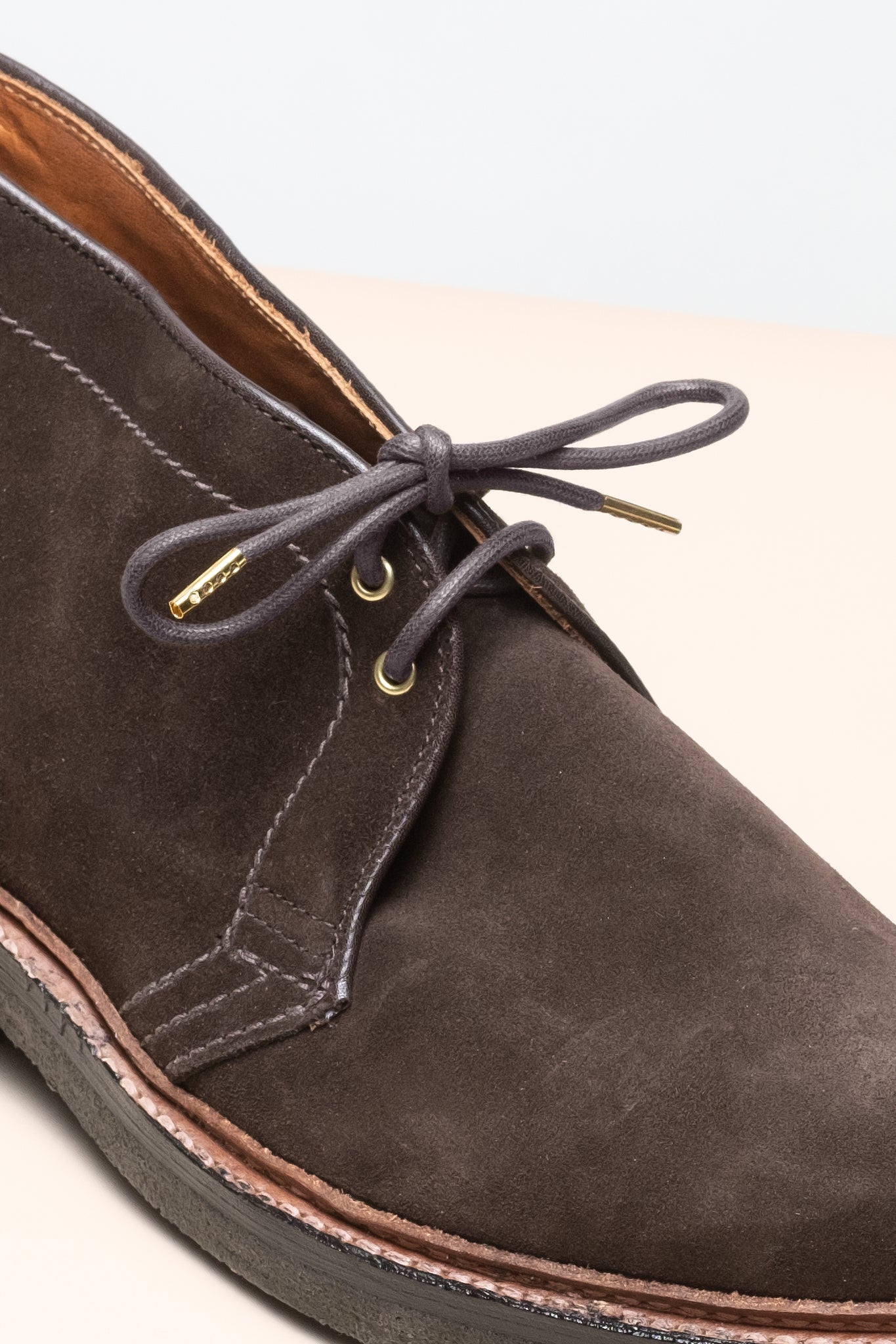 ダークブラウン - 4mm round waxed shoelaces for boots and shoes made from 100% organic cotton - Senkels