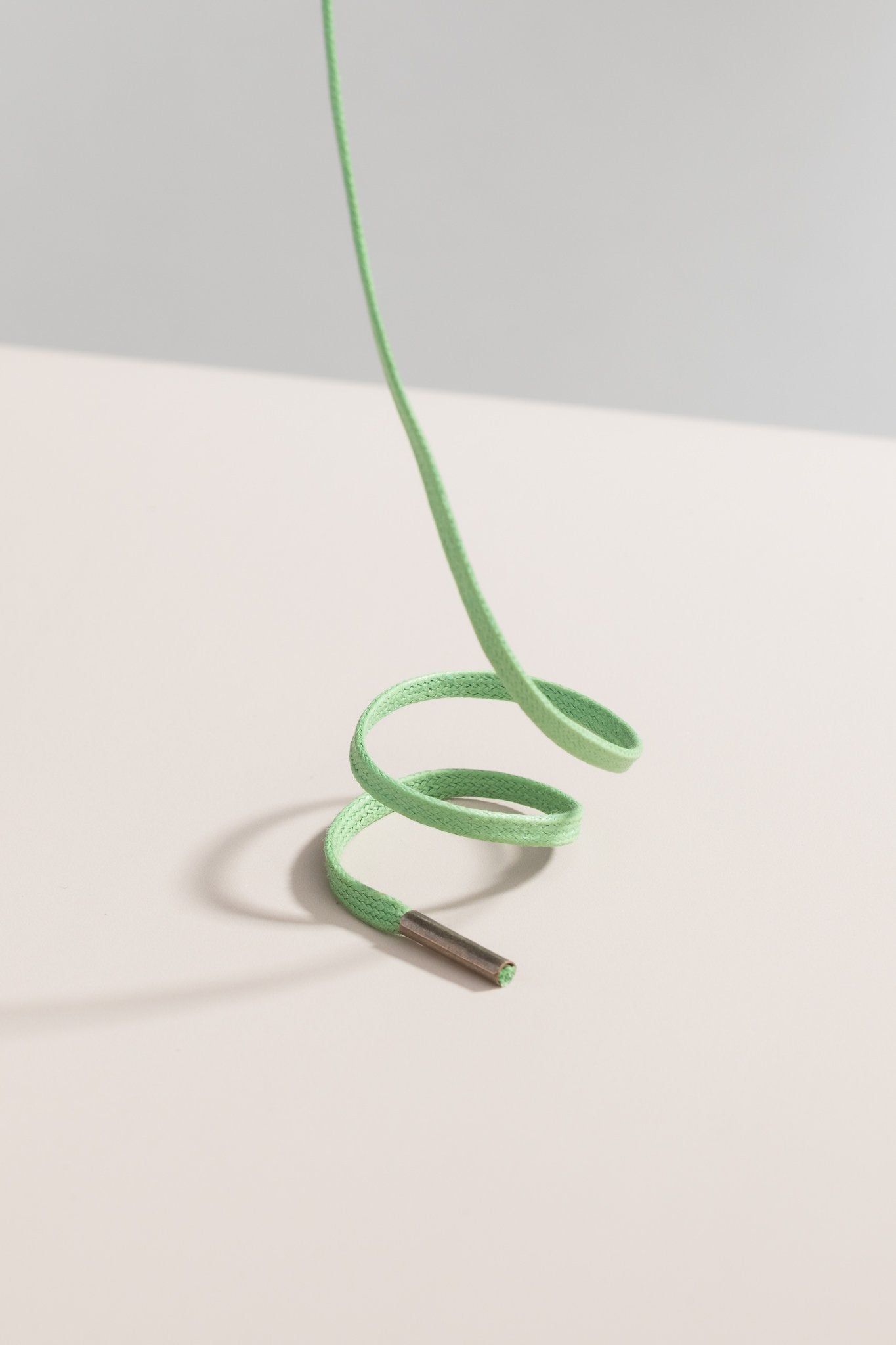 グラスグリーン - 3mm フラットワックス靴ひも