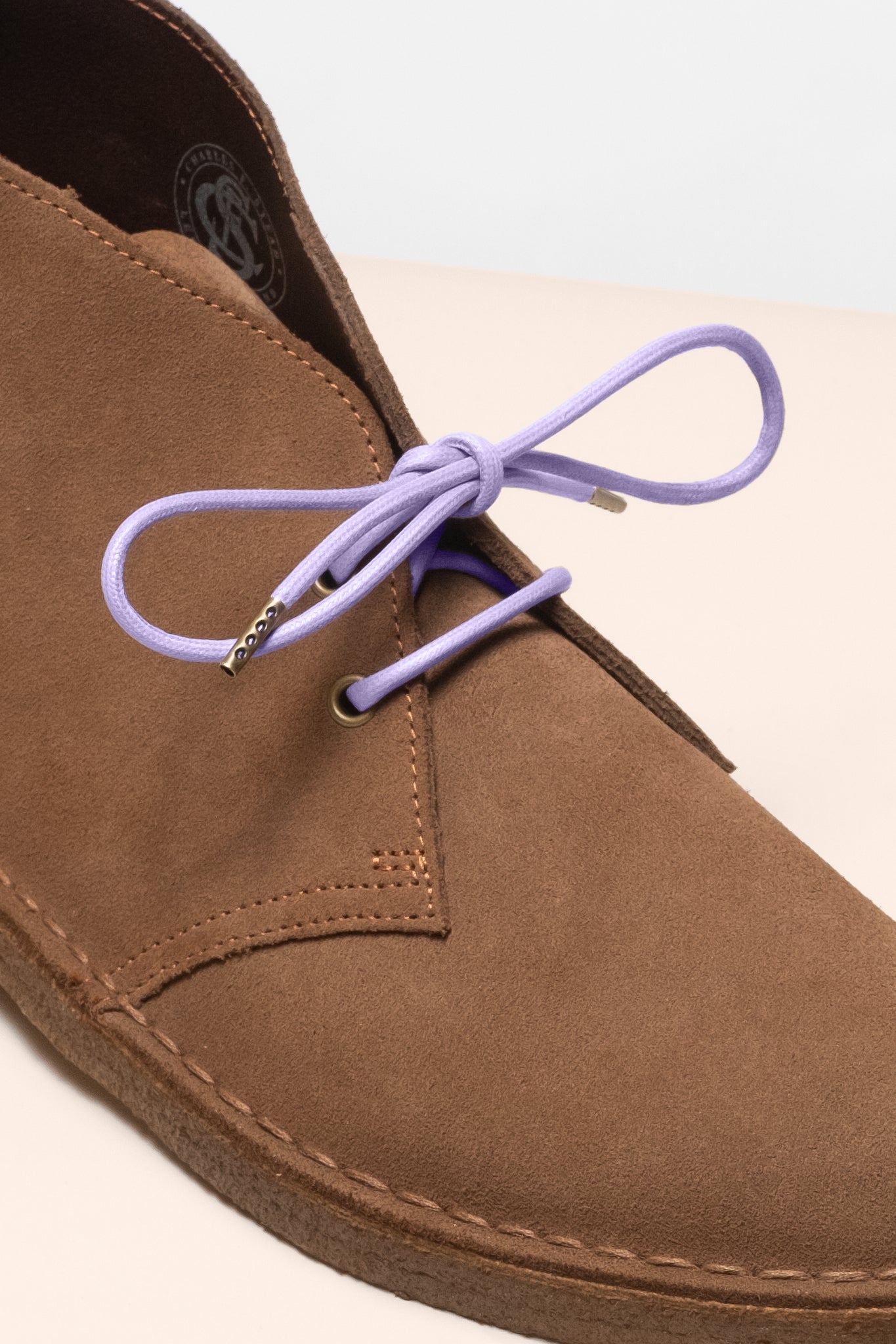 ライラック - 4mm round waxed shoelaces for boots and shoes made from 100% organic cotton - Senkels