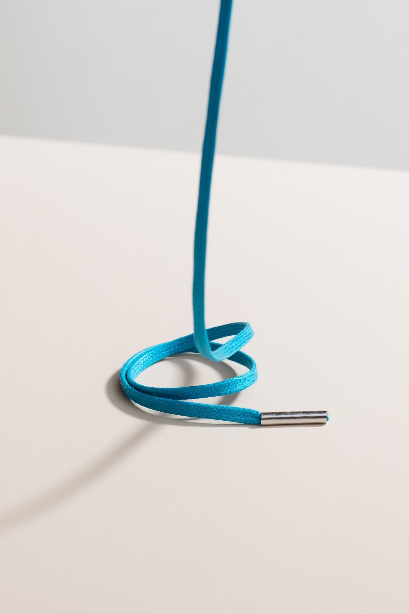 ペトロールブルー - 3mm フラットワックス靴ひも