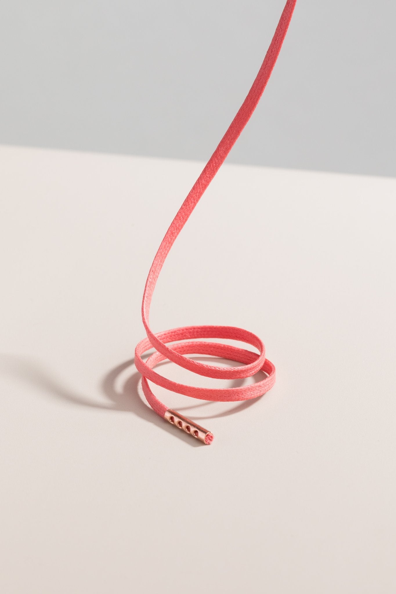 サーモン - 3mm フラットワックス靴ひも