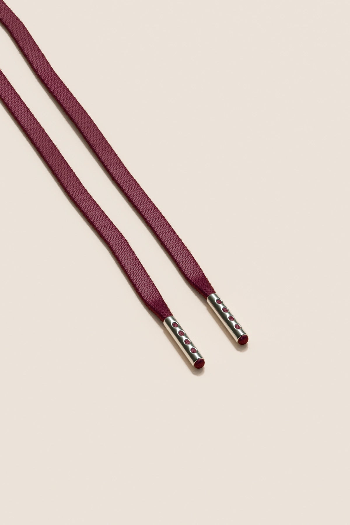 Senkels ボルドー 3mm フラットワックス靴ひも with Nickel Aglets