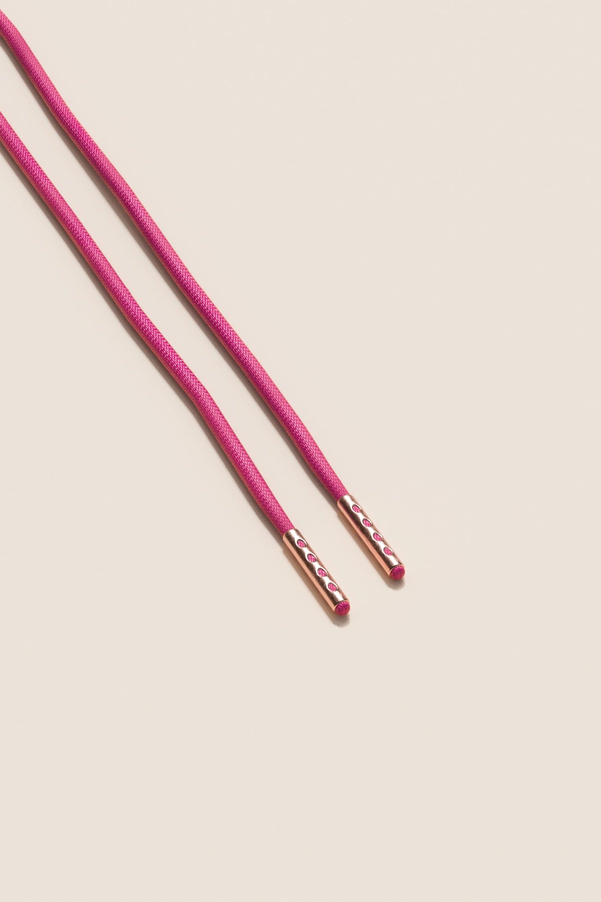 Senkels ハイビスカス 2.5mm ラウンドワックス靴ひも with Rose Gold Aglets
