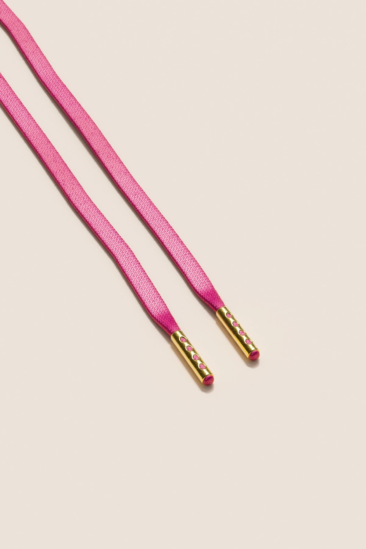 Senkels Hibiscus 3mm Flat Waxed Shoelaces with Gold Aglets