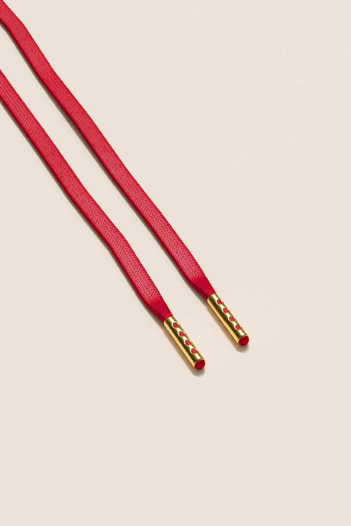 Senkels テスタロッサ 3mm フラットワックス靴ひも with Gold Aglets
